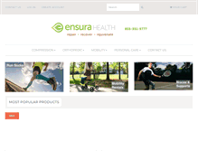 Tablet Screenshot of ensurahealth.com